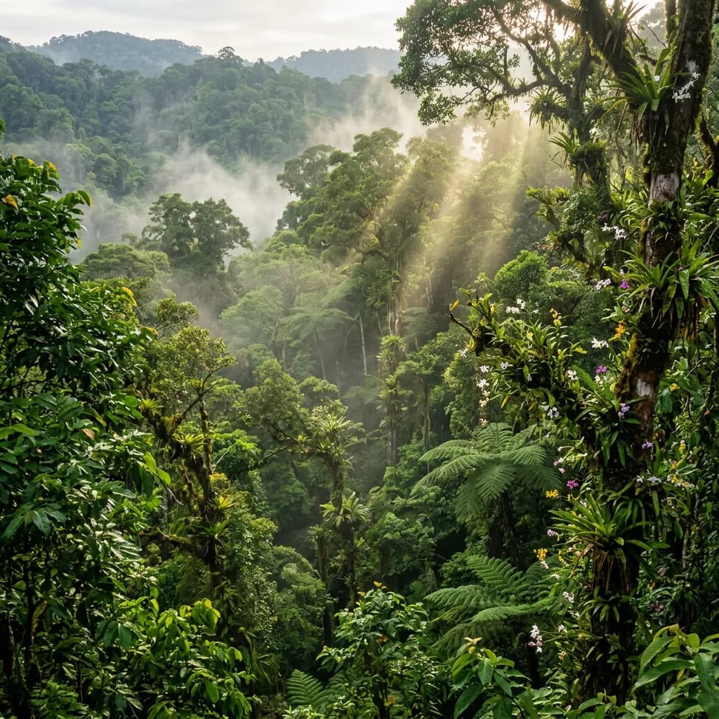 Sinharaja rainforest UNESCO biosphere canopy